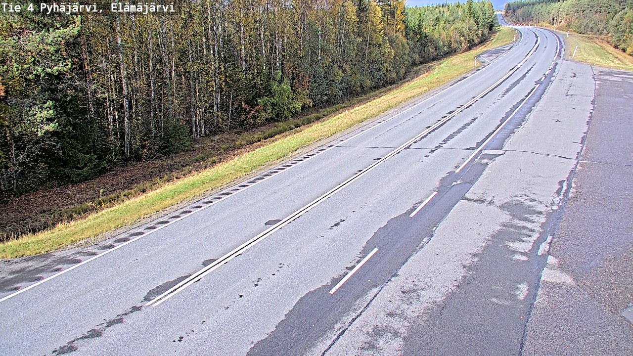 Kelikamerat Kuva Tie 4 Pyhäjärvi, Elämäjärvi, Pyhäjärvi, Pohjois-Pohjanmaa