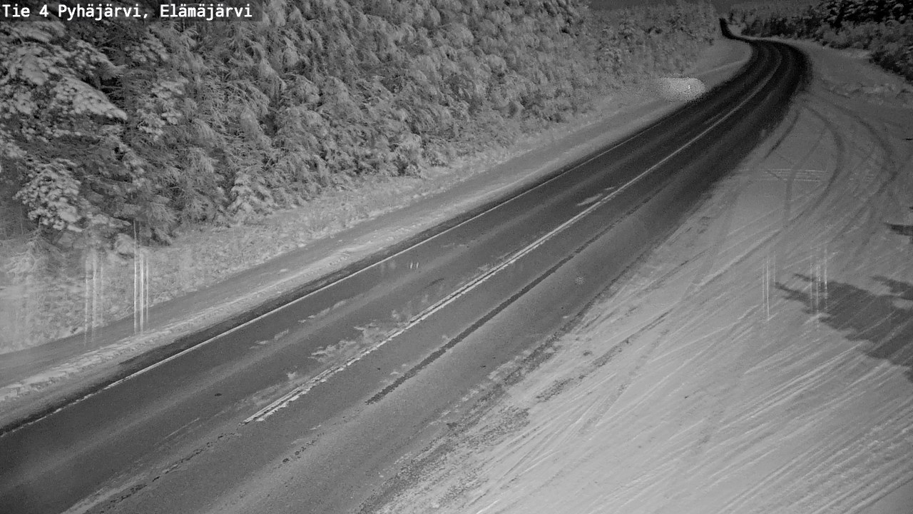 Weather Camera Image Road 4 Pyhäjärvi, Elämäjärvi, Pyhäjärvi, Pohjois-Pohjanmaa