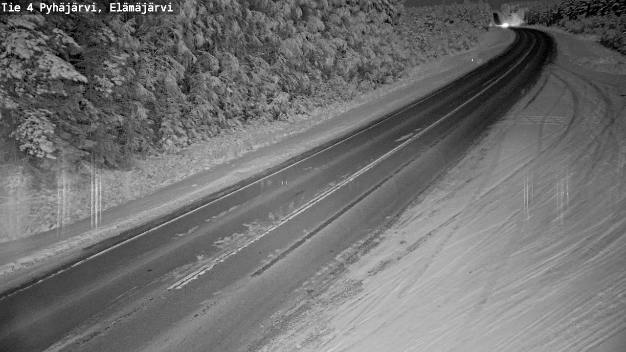 Weather Camera Image Road 4 Pyhäjärvi, Elämäjärvi, Pyhäjärvi, Pohjois-Pohjanmaa