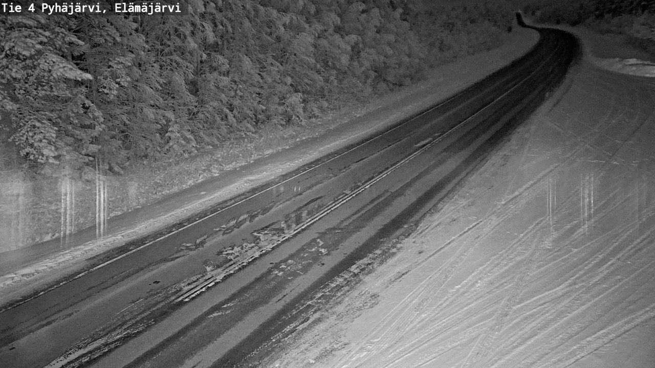 Weather Camera Image Väg 4 Pyhäjärvi, Elämäjärvi, Pyhäjärvi, Pohjois-Pohjanmaa