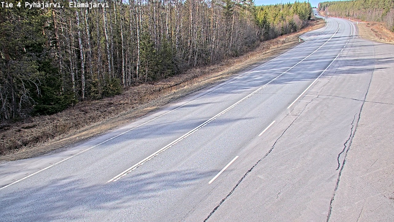 Kelikamerat Kuva Tie 4 Pyhäjärvi, Elämäjärvi, Pyhäjärvi, Pohjois-Pohjanmaa