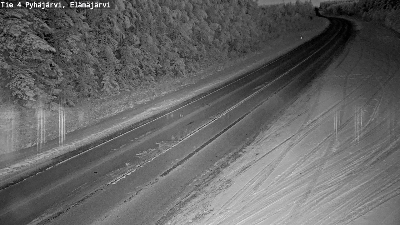 Weather Camera Image Road 4 Pyhäjärvi, Elämäjärvi, Pyhäjärvi, Pohjois-Pohjanmaa