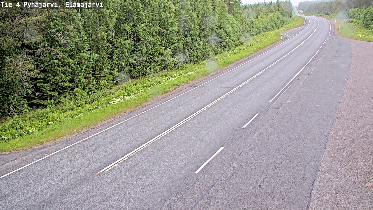Kelikamerat Kuva Tie 4 Pyhäjärvi, Elämäjärvi, Pyhäjärvi, Pohjois-Pohjanmaa