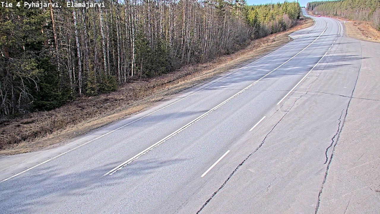 Kelikamerat Kuva Tie 4 Pyhäjärvi, Elämäjärvi, Pyhäjärvi, Pohjois-Pohjanmaa