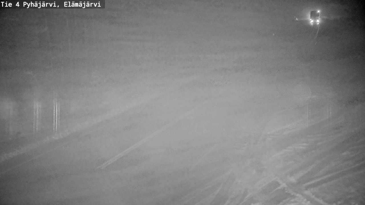 Weather Camera Image Väg 4 Pyhäjärvi, Elämäjärvi, Pyhäjärvi, Pohjois-Pohjanmaa