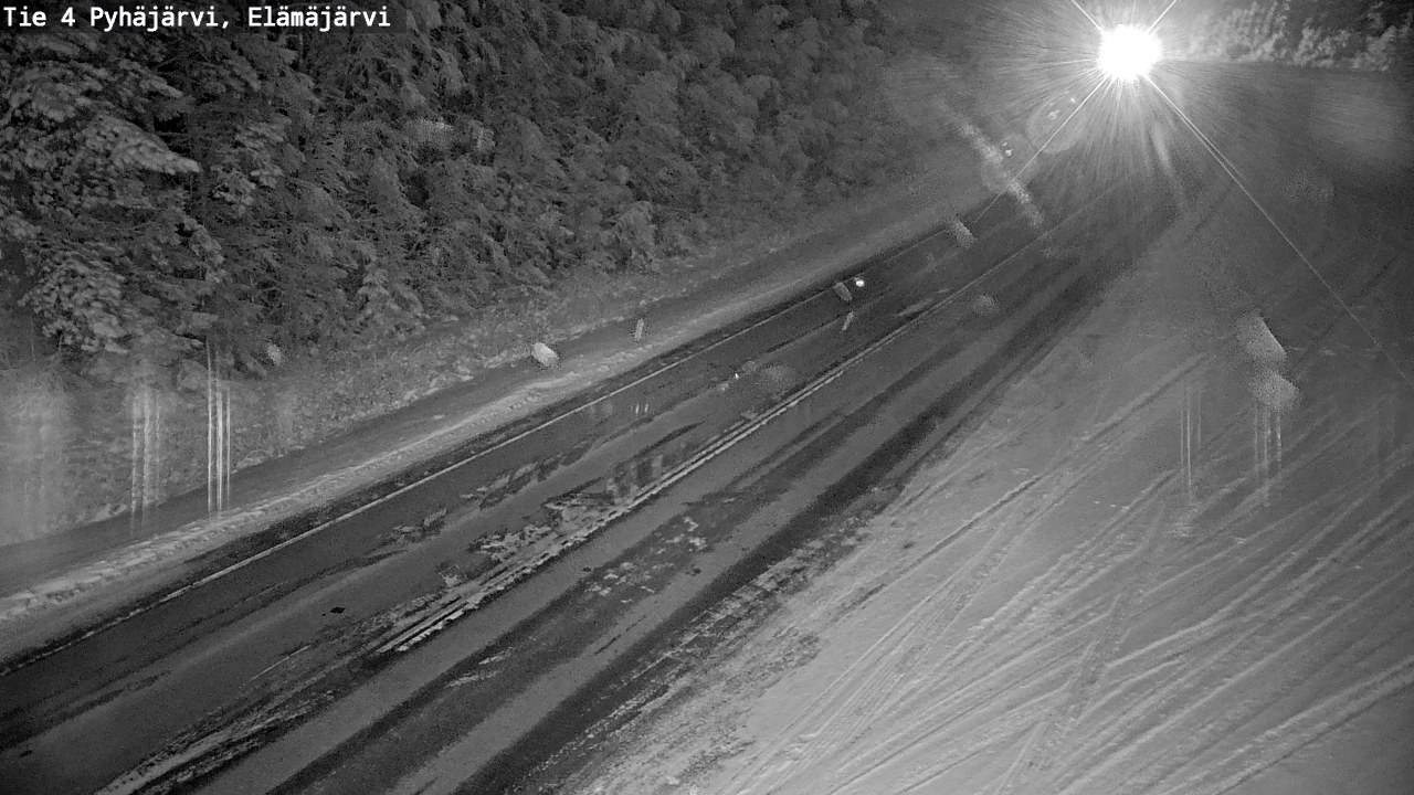 Weather Camera Image Väg 4 Pyhäjärvi, Elämäjärvi, Pyhäjärvi, Pohjois-Pohjanmaa