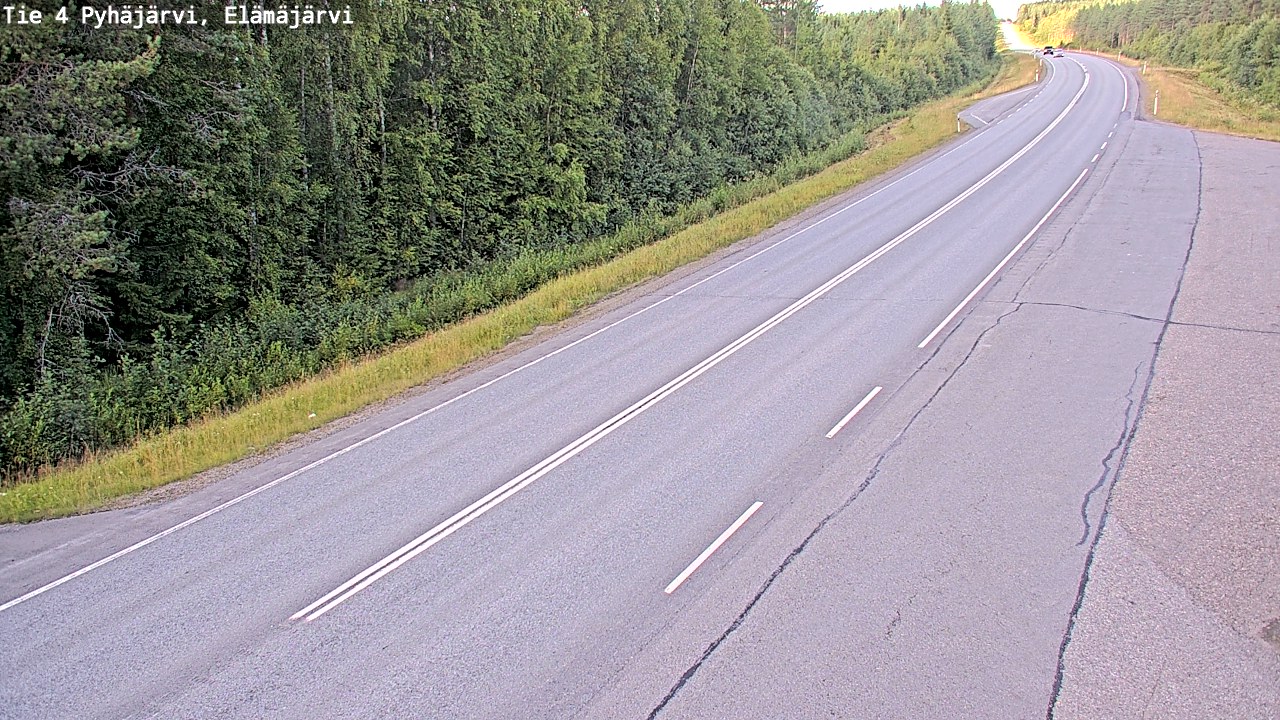 Kelikamerat Kuva Tie 4 Pyhäjärvi, Elämäjärvi, Pyhäjärvi, Pohjois-Pohjanmaa