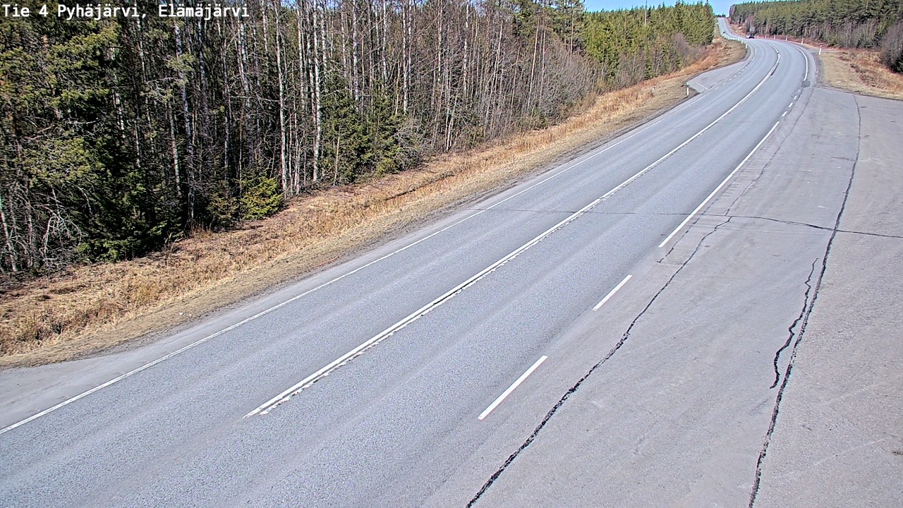 Kelikamerat Kuva Tie 4 Pyhäjärvi, Elämäjärvi, Pyhäjärvi, Pohjois-Pohjanmaa
