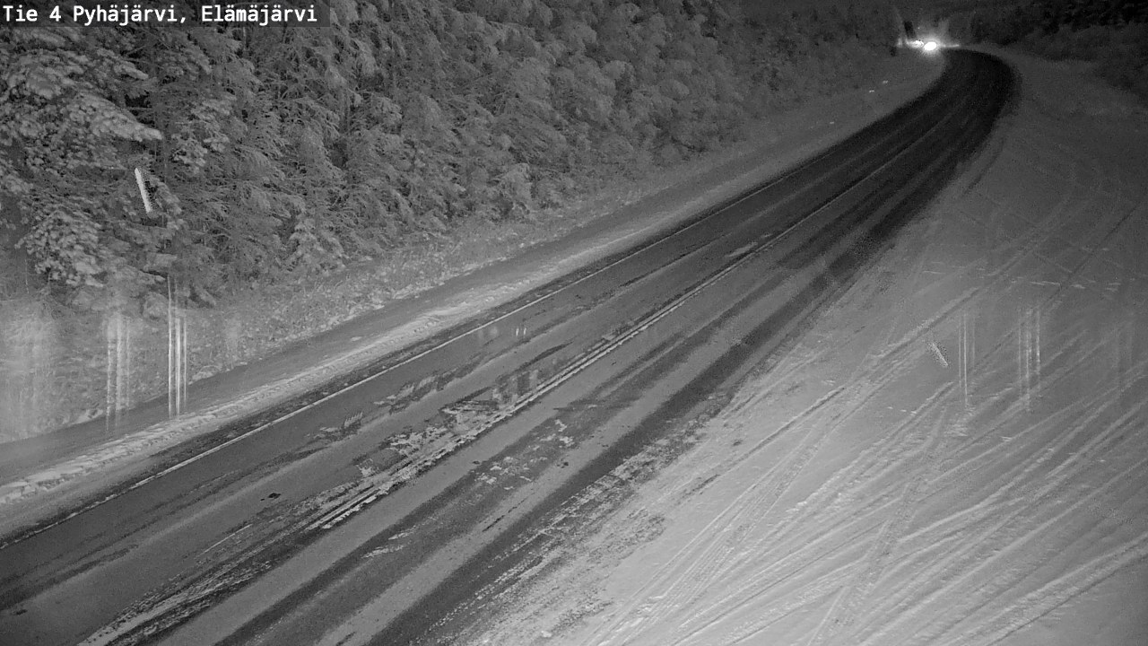 Weather Camera Image Väg 4 Pyhäjärvi, Elämäjärvi, Pyhäjärvi, Pohjois-Pohjanmaa