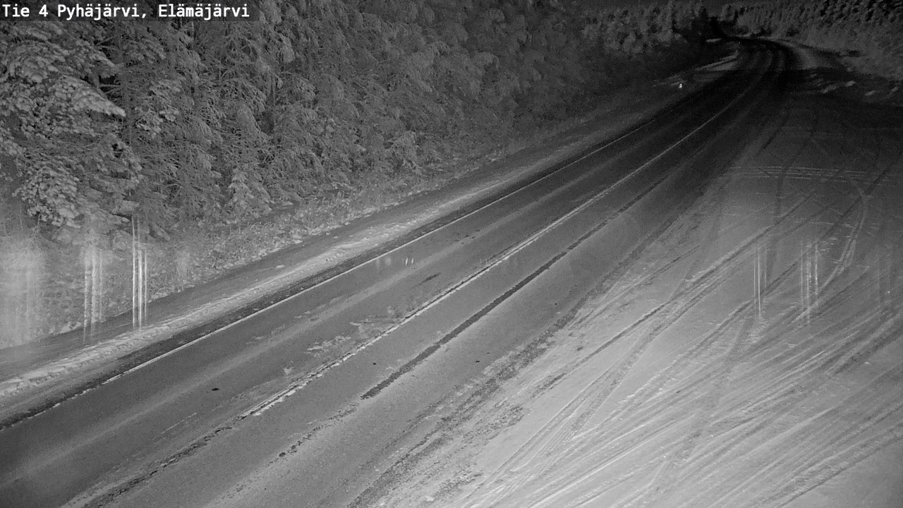 Weather Camera Image Road 4 Pyhäjärvi, Elämäjärvi, Pyhäjärvi, Pohjois-Pohjanmaa