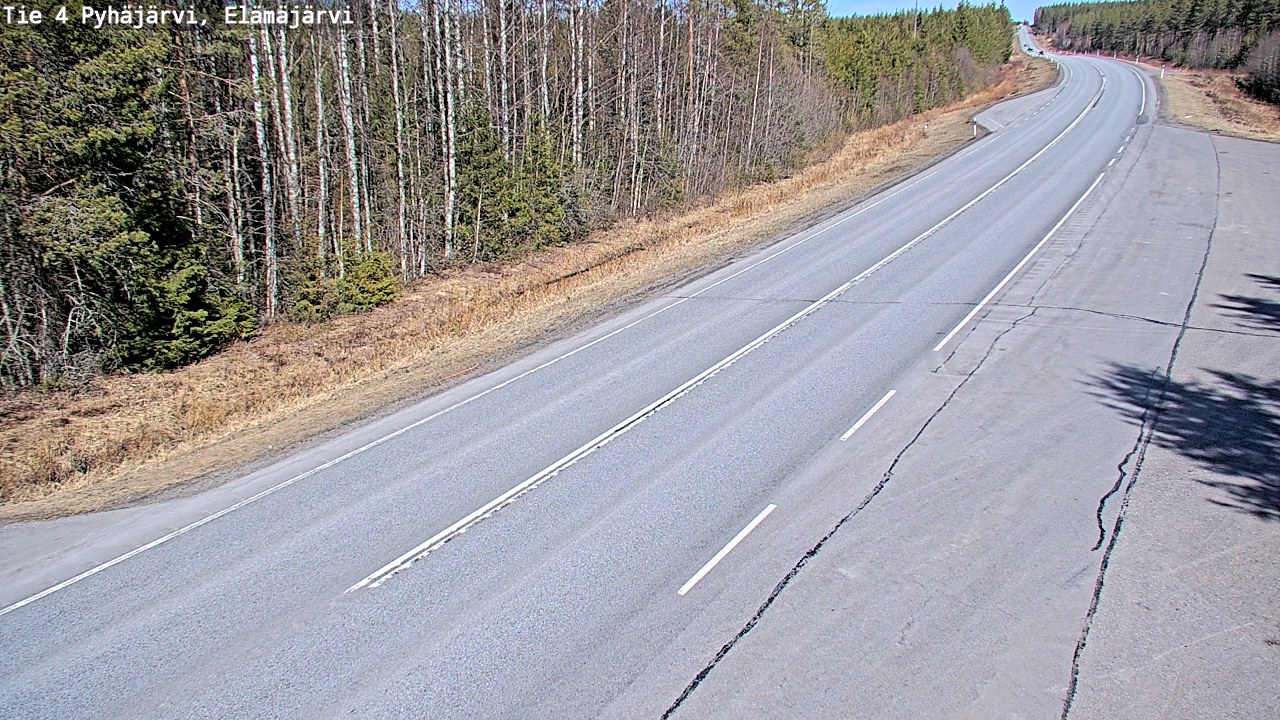 Kelikamerat Kuva Tie 4 Pyhäjärvi, Elämäjärvi, Pyhäjärvi, Pohjois-Pohjanmaa