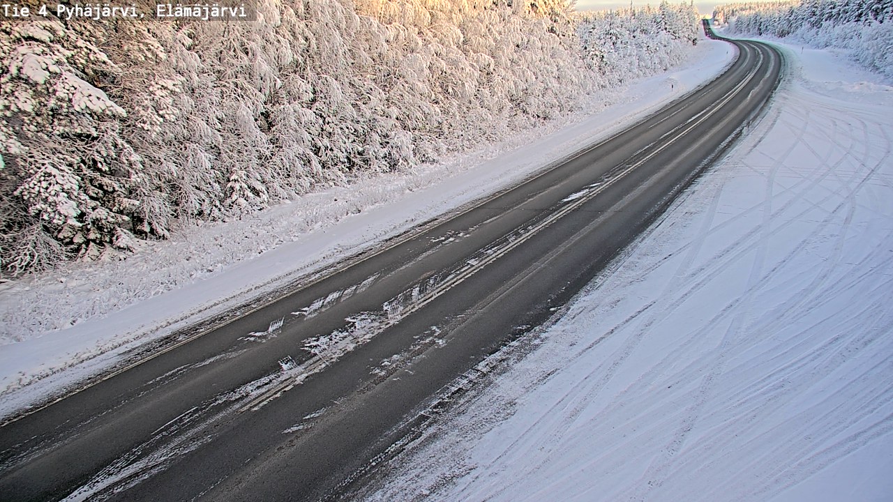 Weather Camera Image Road 4 Pyhäjärvi, Elämäjärvi, Pyhäjärvi, Pohjois-Pohjanmaa