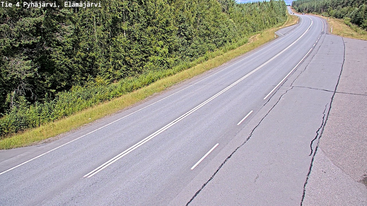 Kelikamerat Kuva Tie 4 Pyhäjärvi, Elämäjärvi, Pyhäjärvi, Pohjois-Pohjanmaa