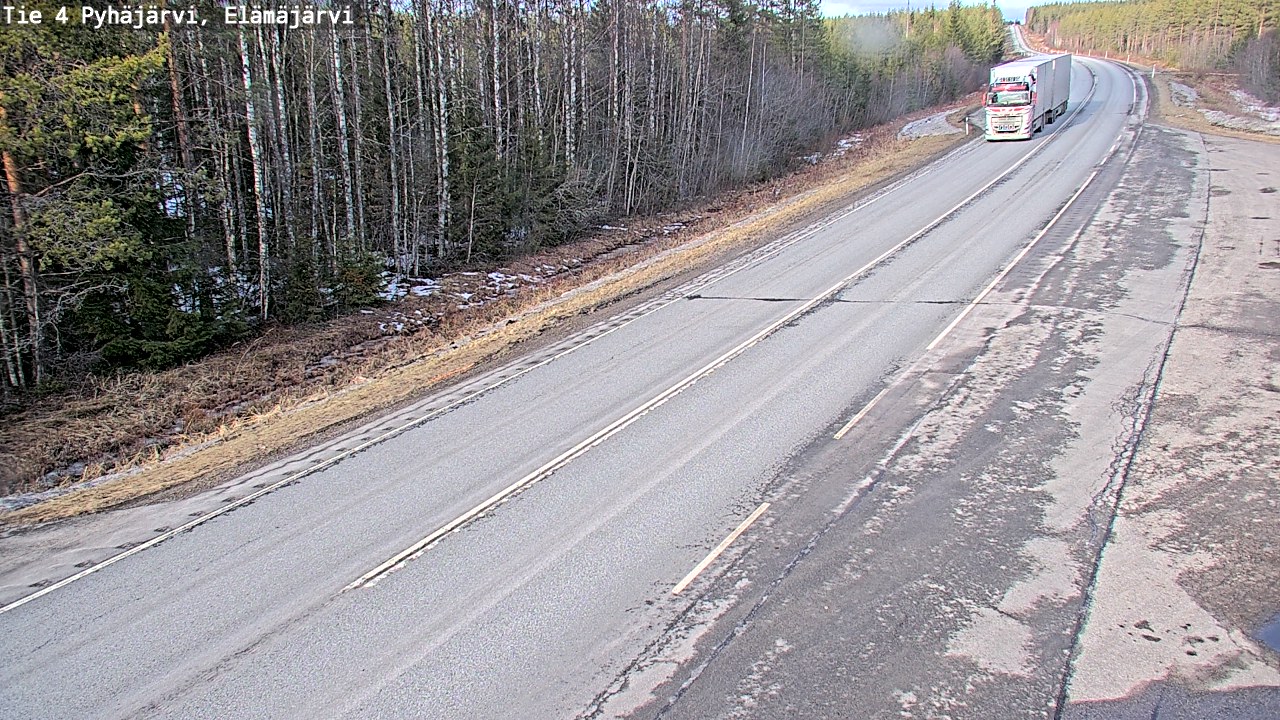 Kelikamerat Kuva Tie 4 Pyhäjärvi, Elämäjärvi, Pyhäjärvi, Pohjois-Pohjanmaa