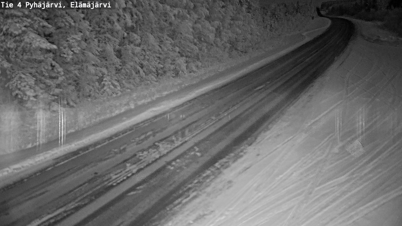 Weather Camera Image Väg 4 Pyhäjärvi, Elämäjärvi, Pyhäjärvi, Pohjois-Pohjanmaa