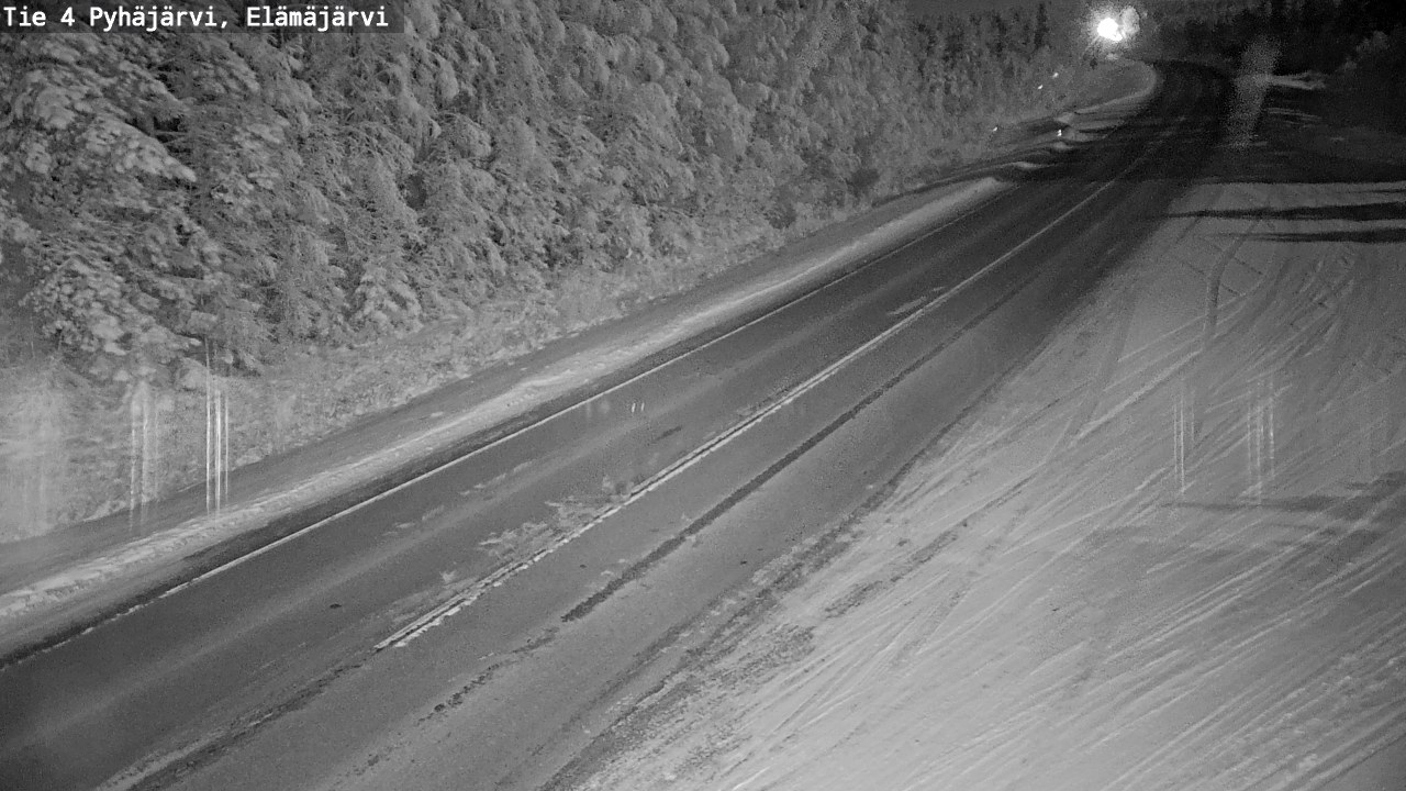 Weather Camera Image Road 4 Pyhäjärvi, Elämäjärvi, Pyhäjärvi, Pohjois-Pohjanmaa