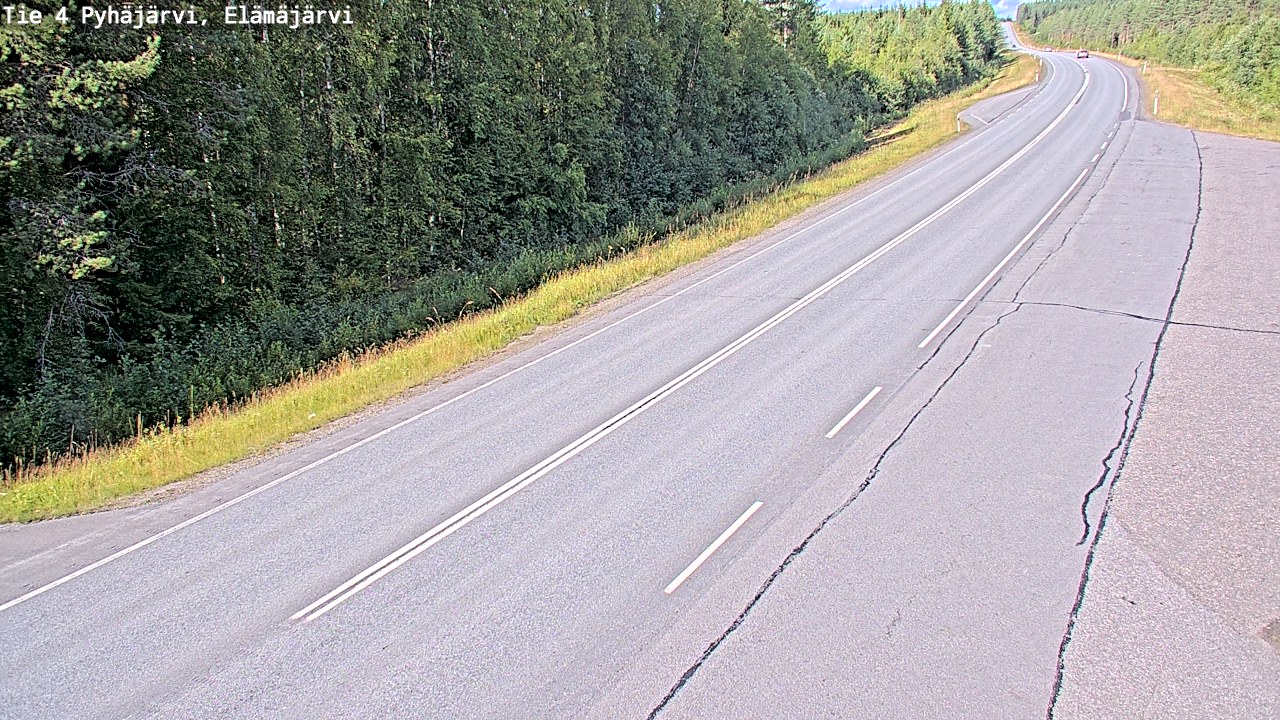 Kelikamerat Kuva Tie 4 Pyhäjärvi, Elämäjärvi, Pyhäjärvi, Pohjois-Pohjanmaa