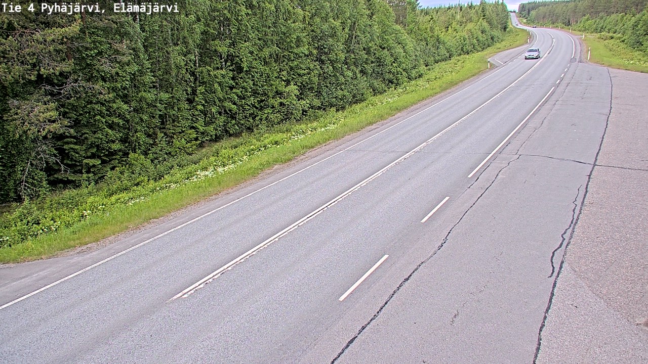 Kelikamerat Kuva Tie 4 Pyhäjärvi, Elämäjärvi, Pyhäjärvi, Pohjois-Pohjanmaa