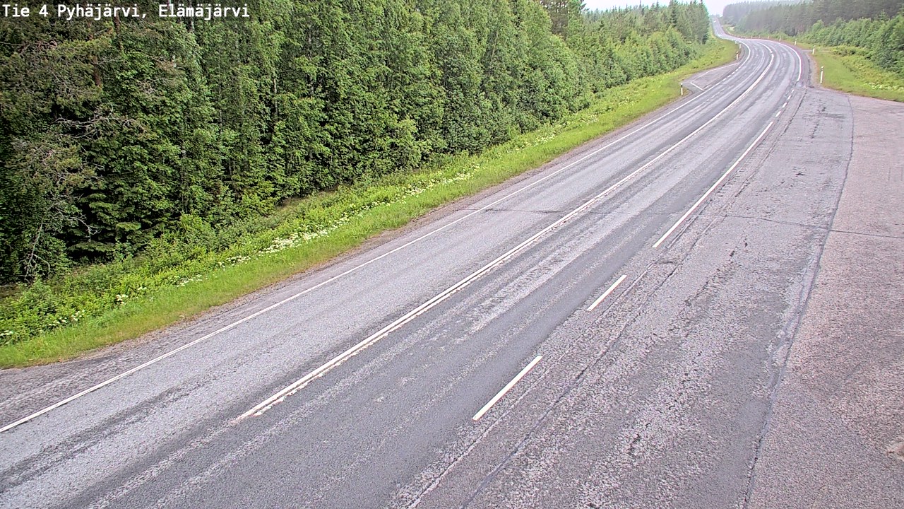Kelikamerat Kuva Tie 4 Pyhäjärvi, Elämäjärvi, Pyhäjärvi, Pohjois-Pohjanmaa