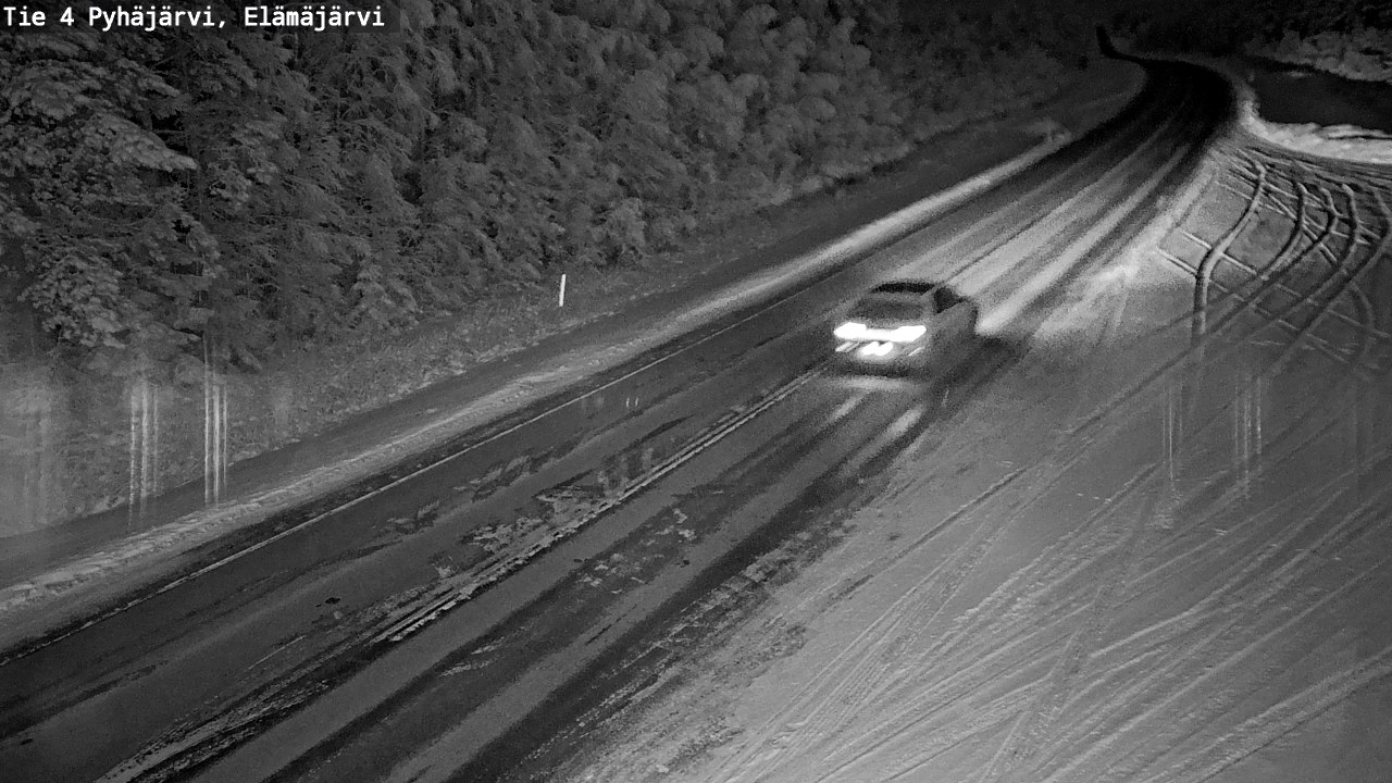 Weather Camera Image Väg 4 Pyhäjärvi, Elämäjärvi, Pyhäjärvi, Pohjois-Pohjanmaa