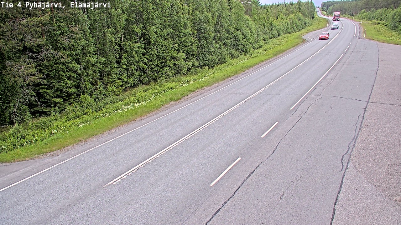 Kelikamerat Kuva Tie 4 Pyhäjärvi, Elämäjärvi, Pyhäjärvi, Pohjois-Pohjanmaa