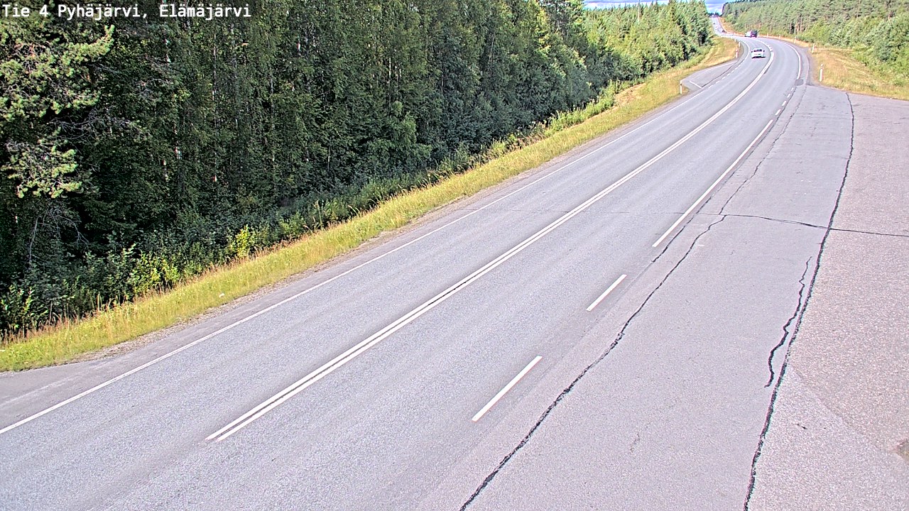 Kelikamerat Kuva Tie 4 Pyhäjärvi, Elämäjärvi, Pyhäjärvi, Pohjois-Pohjanmaa