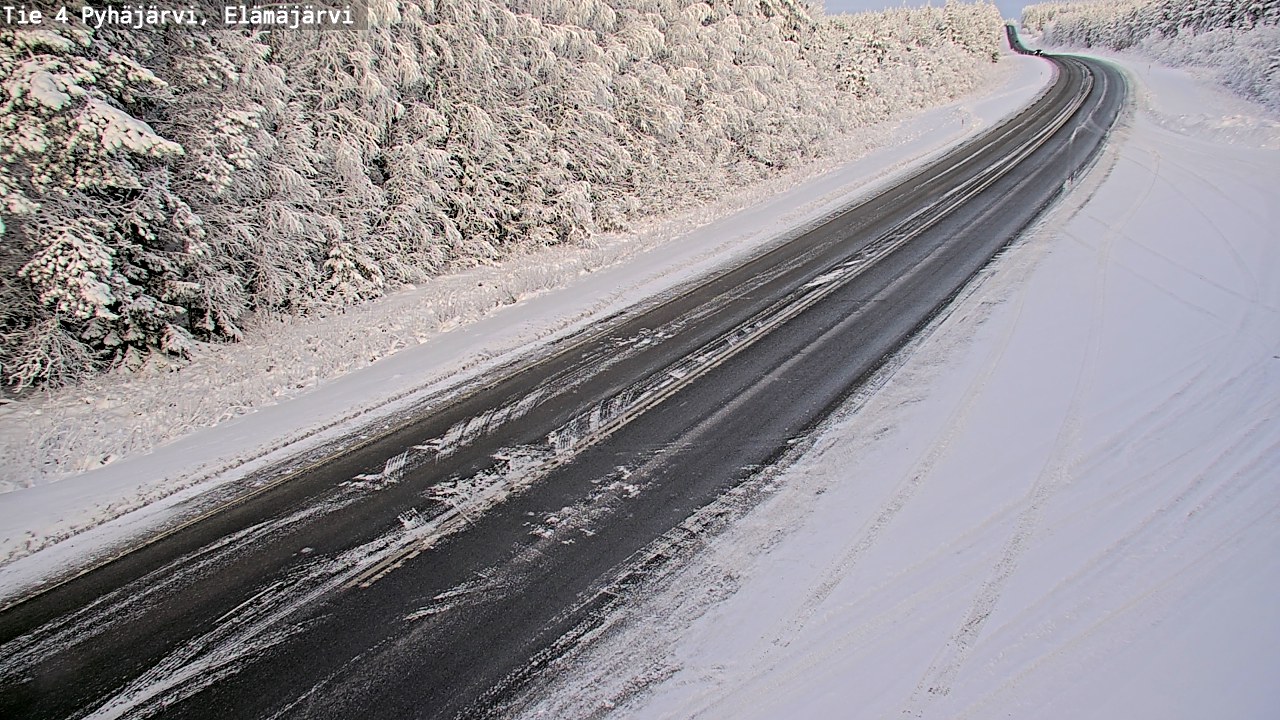 Weather Camera Image Väg 4 Pyhäjärvi, Elämäjärvi, Pyhäjärvi, Pohjois-Pohjanmaa