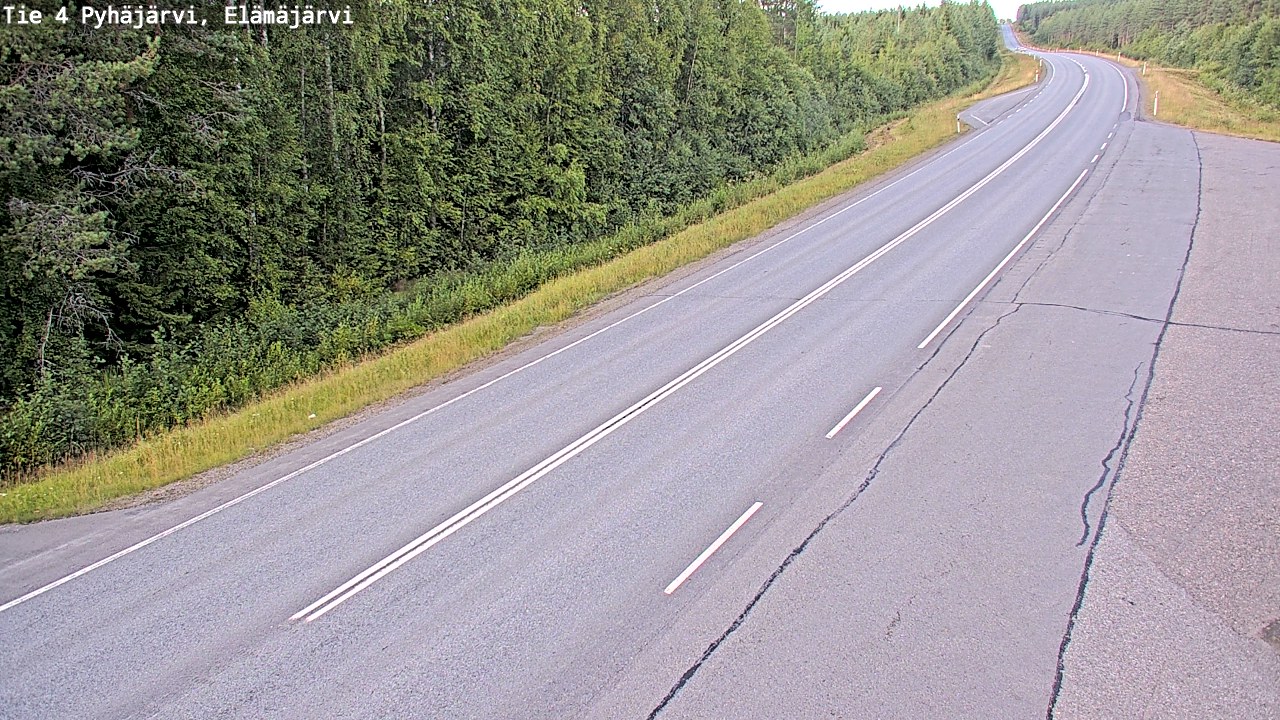 Kelikamerat Kuva Tie 4 Pyhäjärvi, Elämäjärvi, Pyhäjärvi, Pohjois-Pohjanmaa