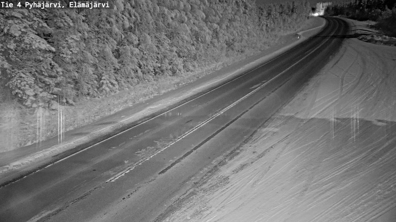 Weather Camera Image Road 4 Pyhäjärvi, Elämäjärvi, Pyhäjärvi, Pohjois-Pohjanmaa