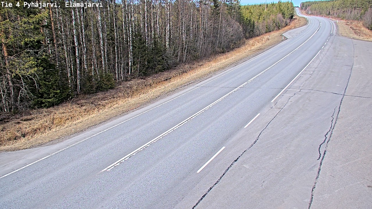 Kelikamerat Kuva Tie 4 Pyhäjärvi, Elämäjärvi, Pyhäjärvi, Pohjois-Pohjanmaa