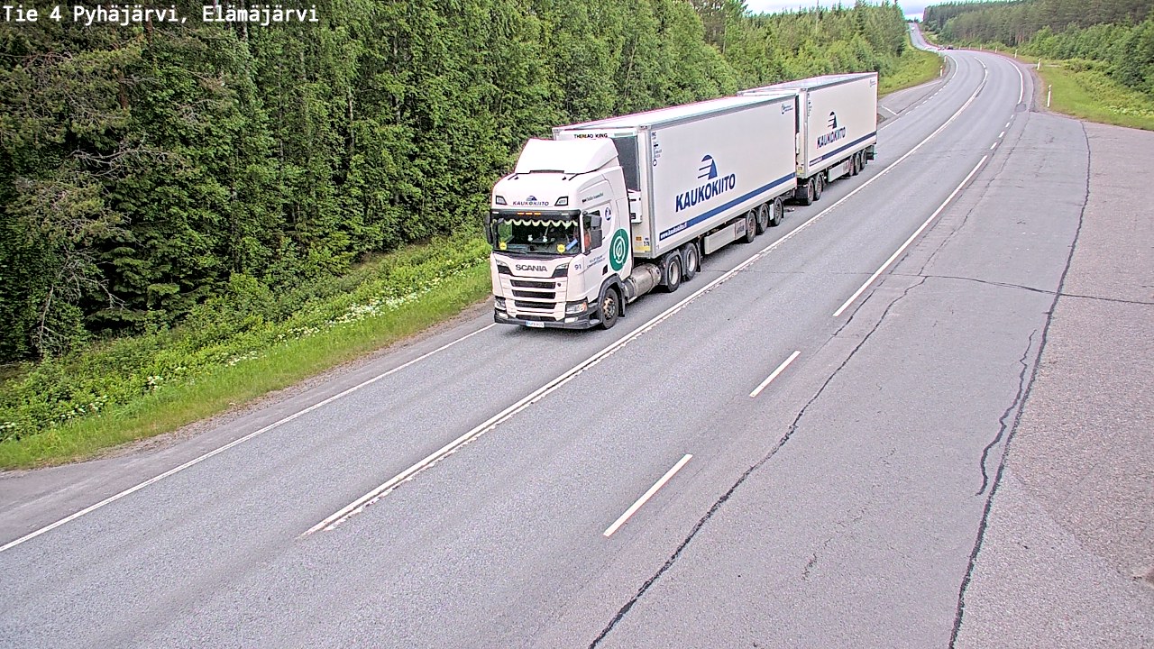 Kelikamerat Kuva Tie 4 Pyhäjärvi, Elämäjärvi, Pyhäjärvi, Pohjois-Pohjanmaa