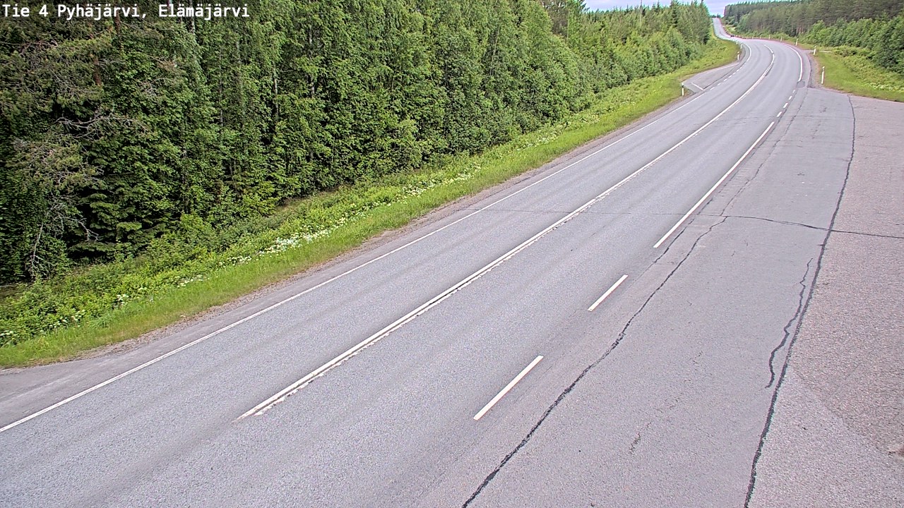 Kelikamerat Kuva Tie 4 Pyhäjärvi, Elämäjärvi, Pyhäjärvi, Pohjois-Pohjanmaa