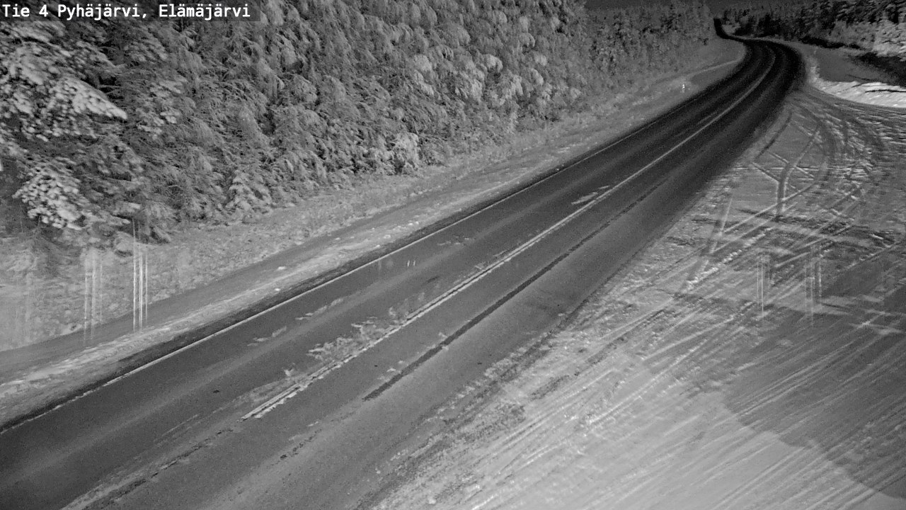 Weather Camera Image Road 4 Pyhäjärvi, Elämäjärvi, Pyhäjärvi, Pohjois-Pohjanmaa