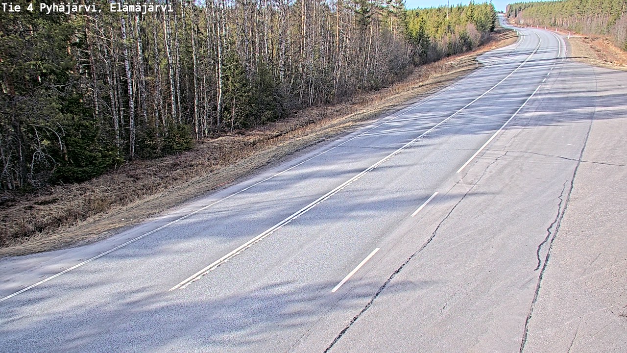 Kelikamerat Kuva Tie 4 Pyhäjärvi, Elämäjärvi, Pyhäjärvi, Pohjois-Pohjanmaa