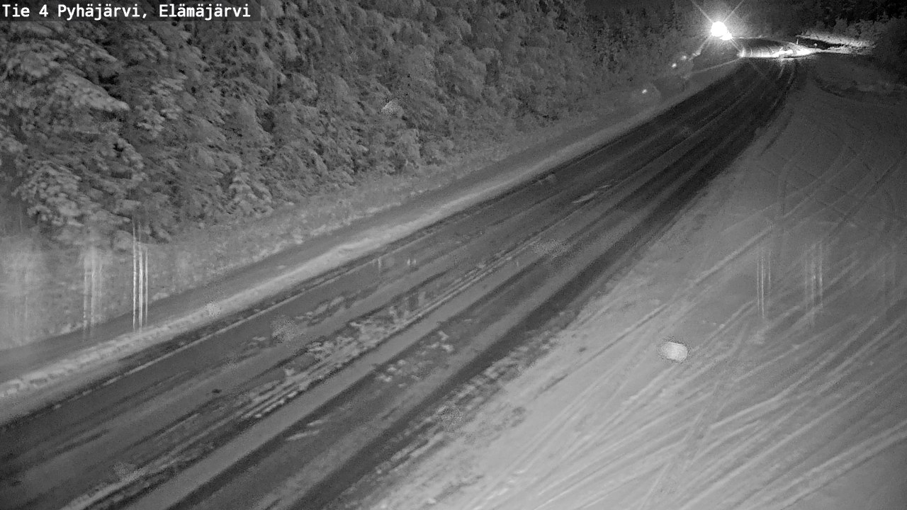 Weather Camera Image Väg 4 Pyhäjärvi, Elämäjärvi, Pyhäjärvi, Pohjois-Pohjanmaa