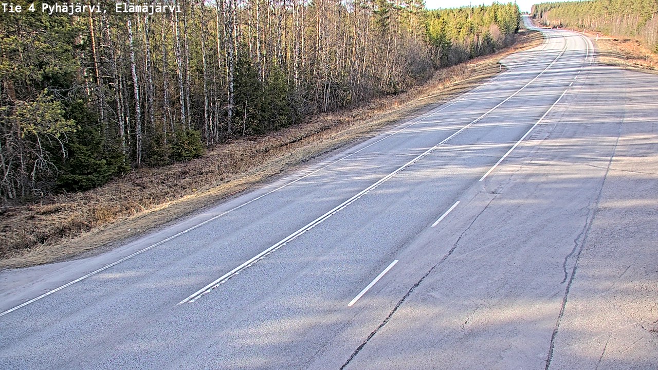 Kelikamerat Kuva Tie 4 Pyhäjärvi, Elämäjärvi, Pyhäjärvi, Pohjois-Pohjanmaa
