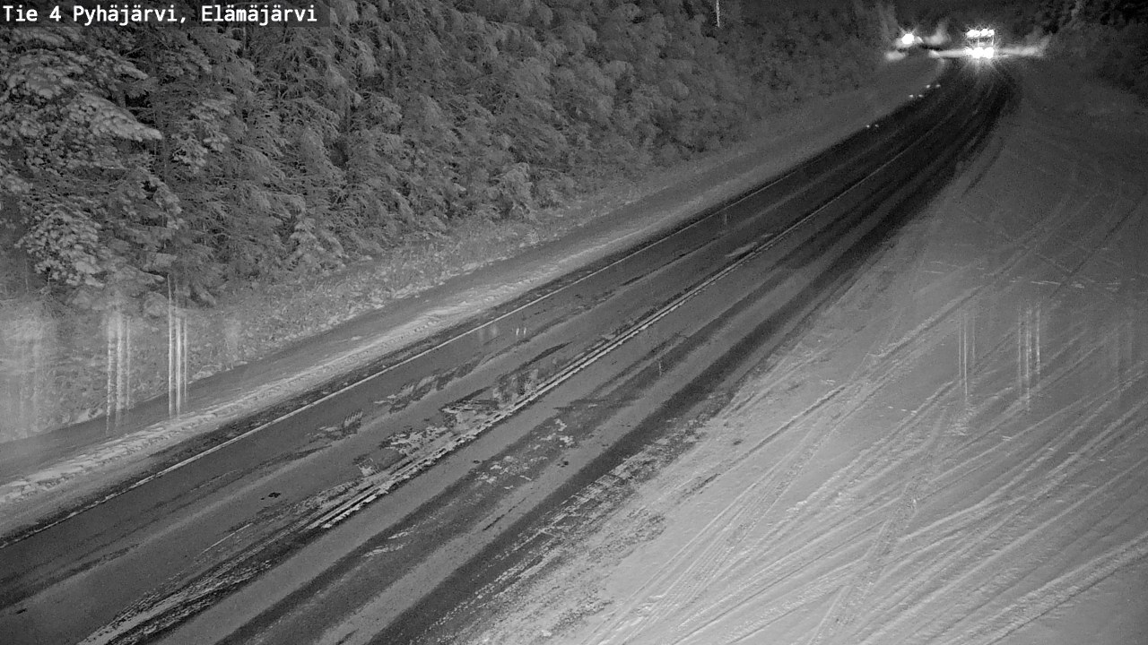 Weather Camera Image Väg 4 Pyhäjärvi, Elämäjärvi, Pyhäjärvi, Pohjois-Pohjanmaa
