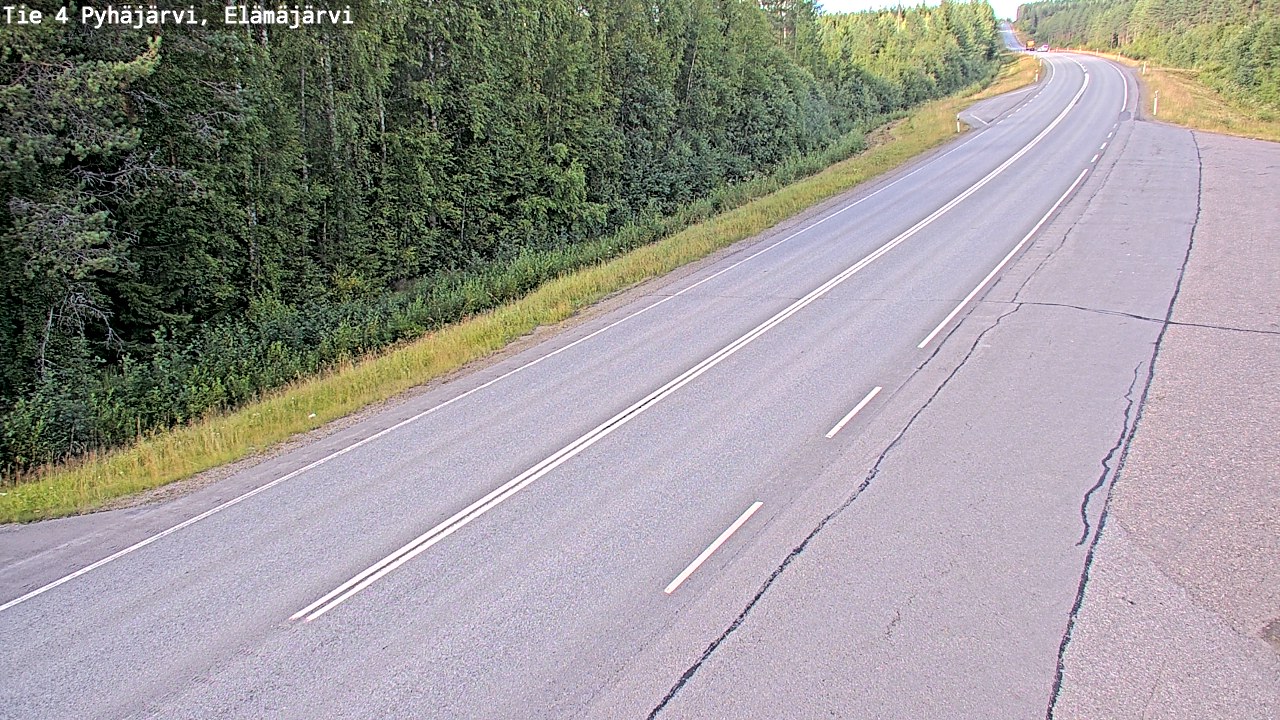 Kelikamerat Kuva Tie 4 Pyhäjärvi, Elämäjärvi, Pyhäjärvi, Pohjois-Pohjanmaa