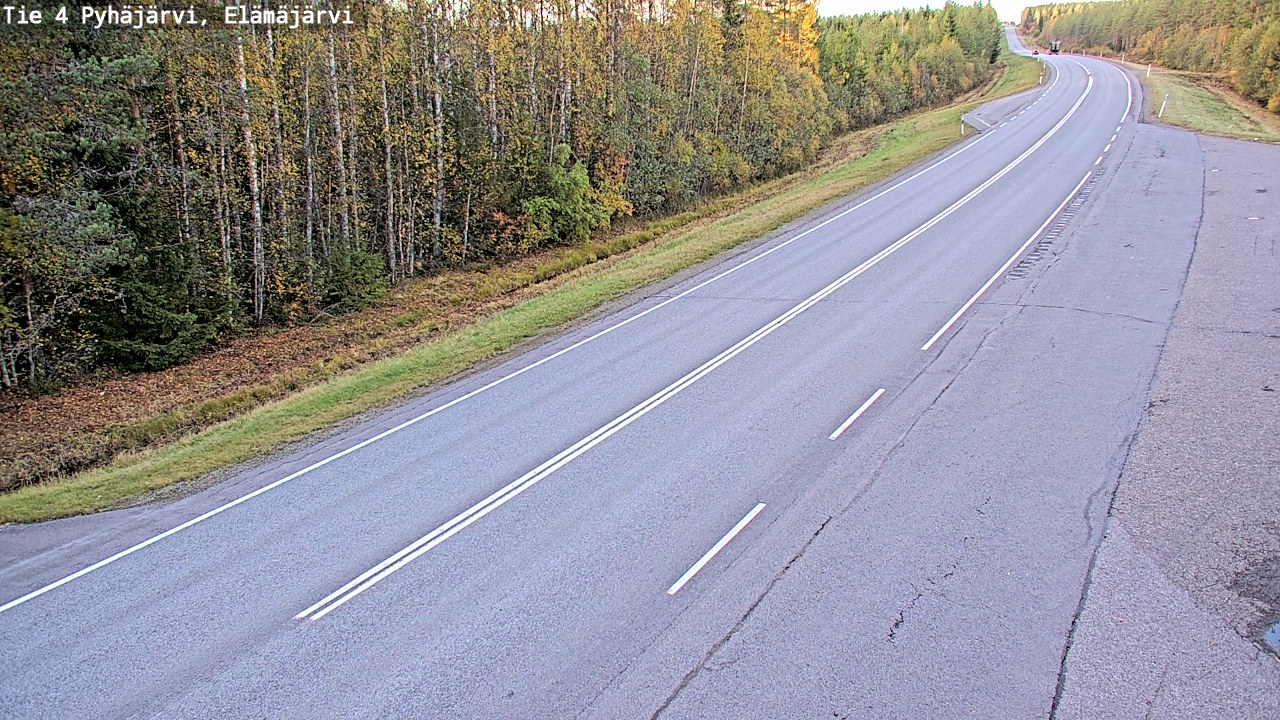 Kelikamerat Kuva Tie 4 Pyhäjärvi, Elämäjärvi, Pyhäjärvi, Pohjois-Pohjanmaa