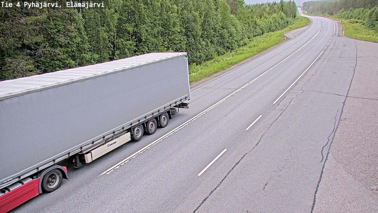 Kelikamerat Kuva Tie 4 Pyhäjärvi, Elämäjärvi, Pyhäjärvi, Pohjois-Pohjanmaa