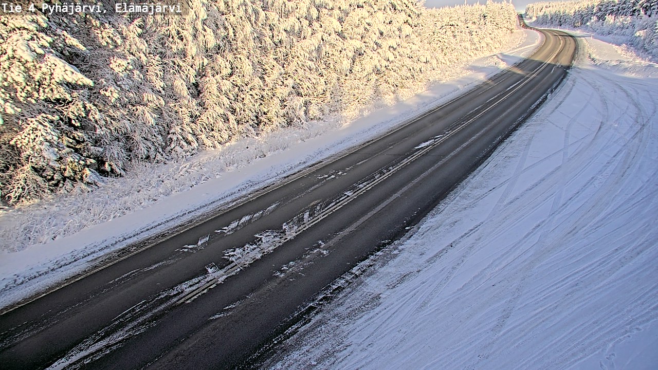 Weather Camera Image Road 4 Pyhäjärvi, Elämäjärvi, Pyhäjärvi, Pohjois-Pohjanmaa