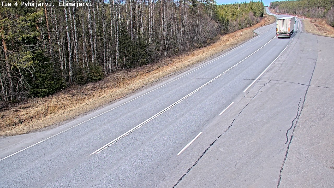 Kelikamerat Kuva Tie 4 Pyhäjärvi, Elämäjärvi, Pyhäjärvi, Pohjois-Pohjanmaa
