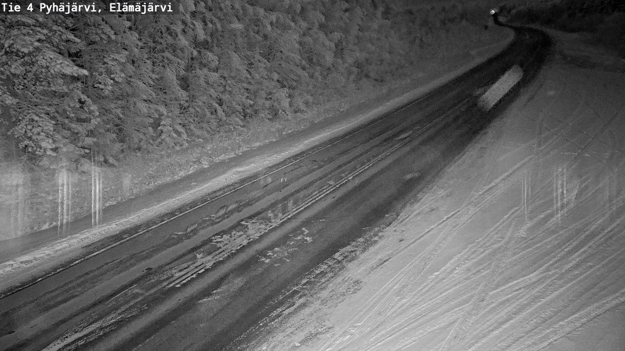 Weather Camera Image Väg 4 Pyhäjärvi, Elämäjärvi, Pyhäjärvi, Pohjois-Pohjanmaa