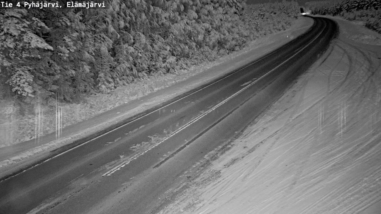 Weather Camera Image Road 4 Pyhäjärvi, Elämäjärvi, Pyhäjärvi, Pohjois-Pohjanmaa