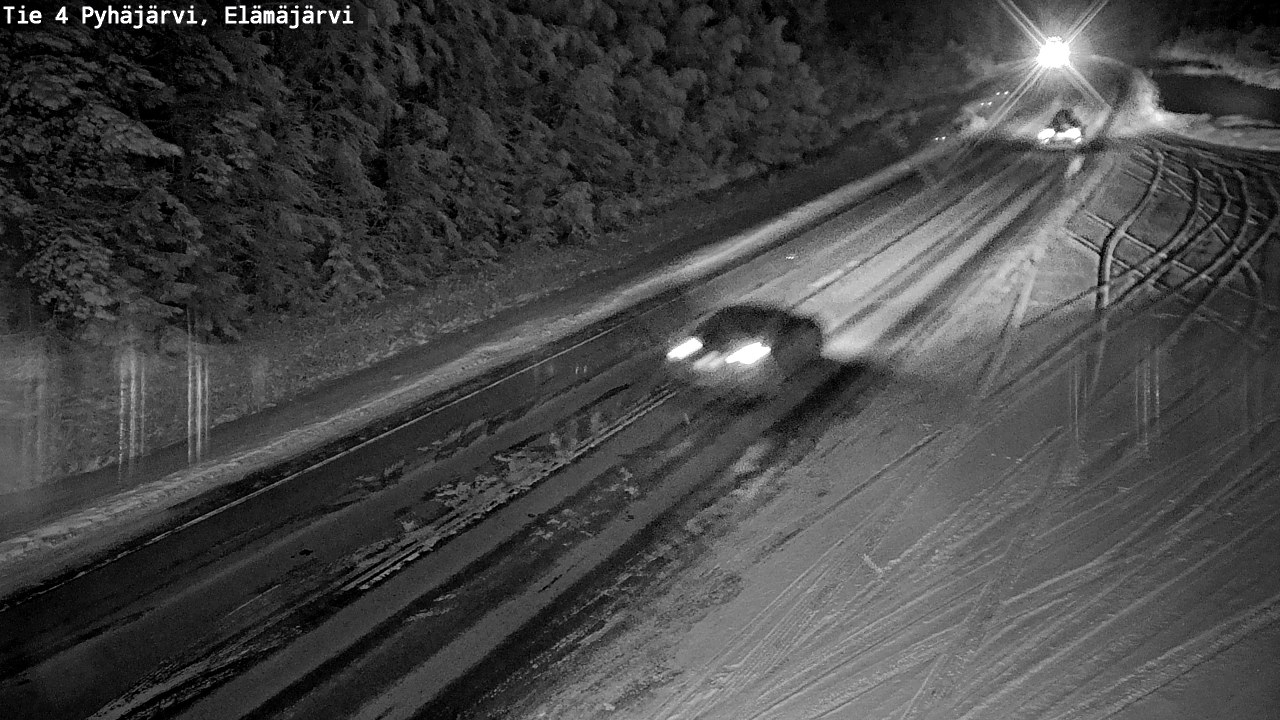 Weather Camera Image Väg 4 Pyhäjärvi, Elämäjärvi, Pyhäjärvi, Pohjois-Pohjanmaa