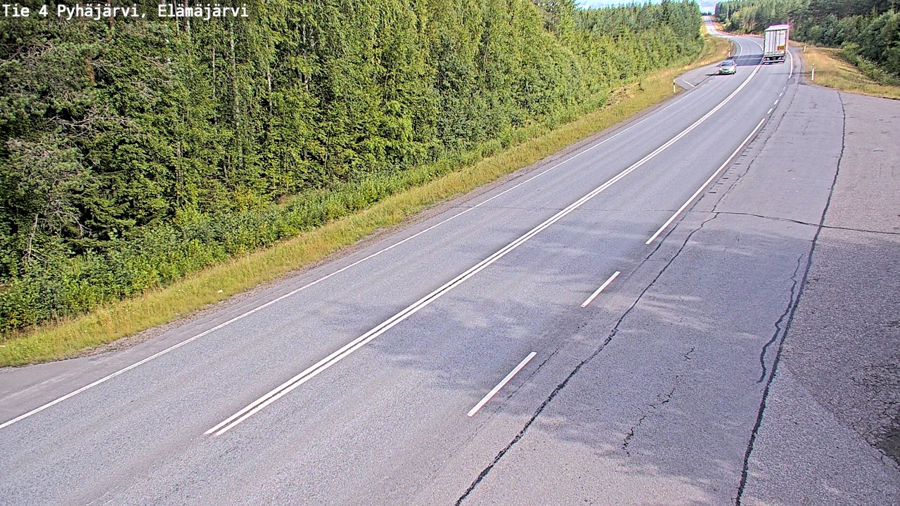 Kelikamerat Kuva Tie 4 Pyhäjärvi, Elämäjärvi, Pyhäjärvi, Pohjois-Pohjanmaa