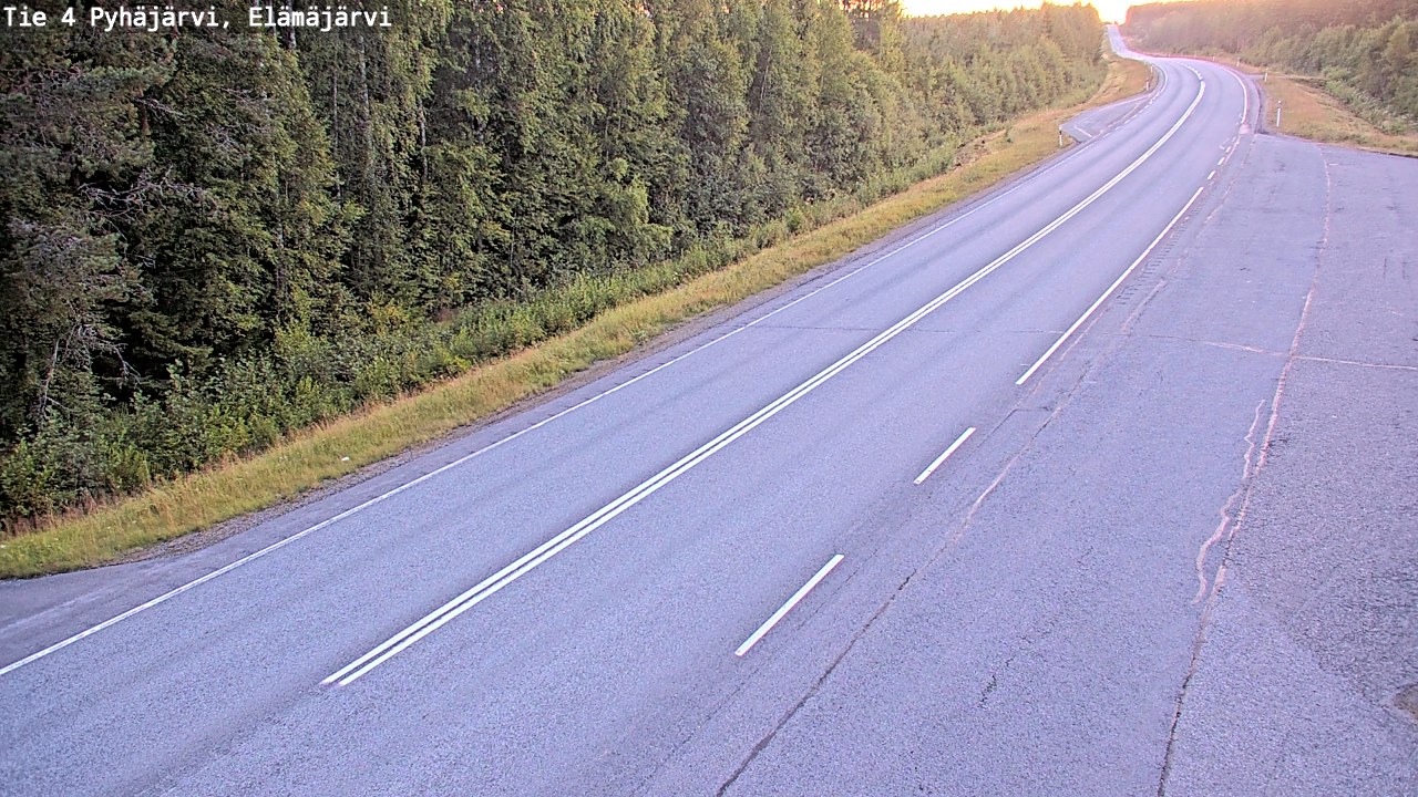 Kelikamerat Kuva Tie 4 Pyhäjärvi, Elämäjärvi, Pyhäjärvi, Pohjois-Pohjanmaa