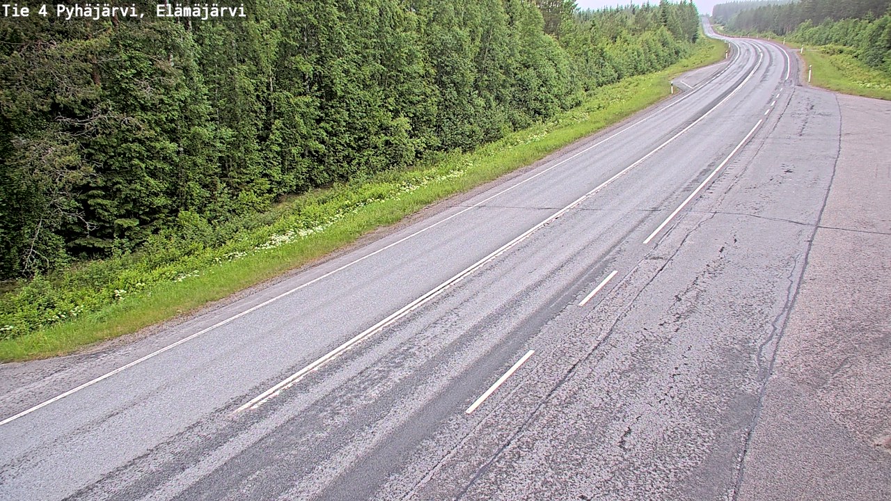 Kelikamerat Kuva Tie 4 Pyhäjärvi, Elämäjärvi, Pyhäjärvi, Pohjois-Pohjanmaa