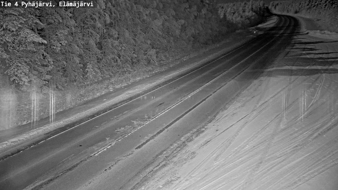 Weather Camera Image Road 4 Pyhäjärvi, Elämäjärvi, Pyhäjärvi, Pohjois-Pohjanmaa