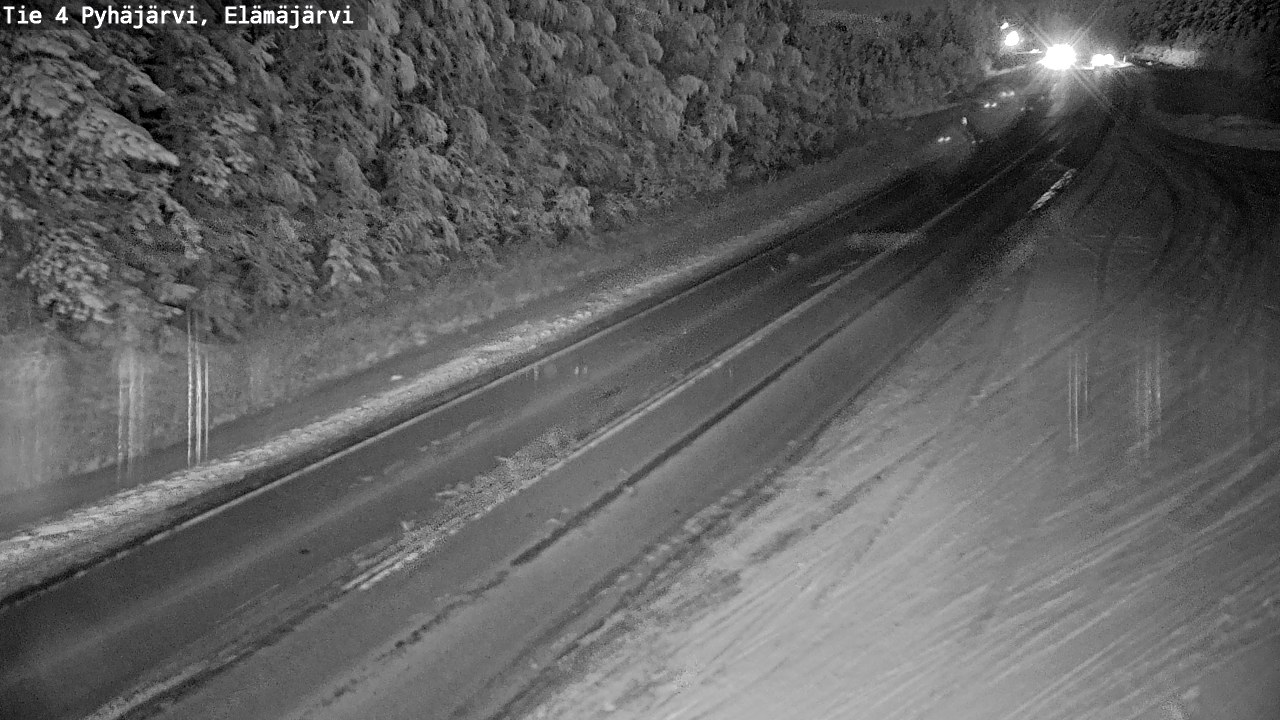 Weather Camera Image Road 4 Pyhäjärvi, Elämäjärvi, Pyhäjärvi, Pohjois-Pohjanmaa